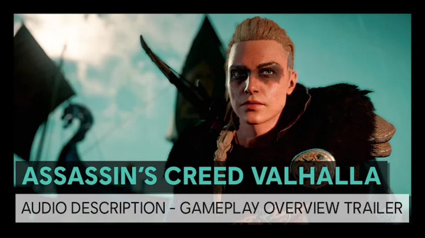 Assassin’s Creed Valhalla trailer with audio description